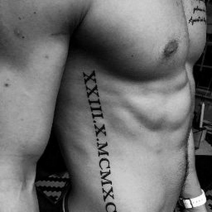 Тату на ребрах мужские