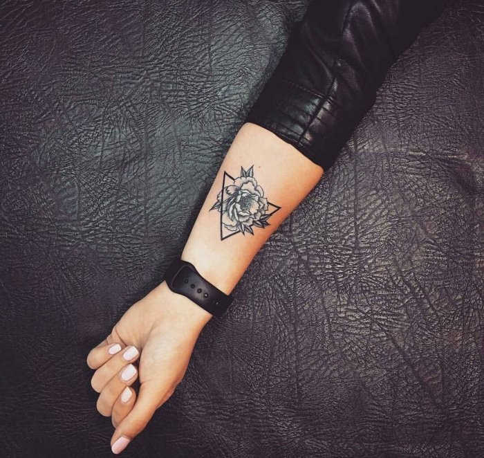 Мини тату для девушек на руке красивые