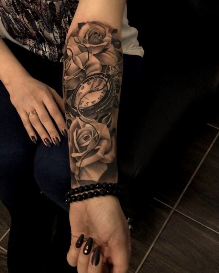 Шикарные тату на предплечье мужские