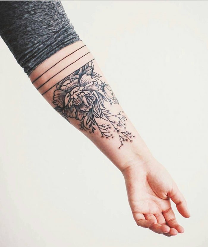 Тату на предплечье