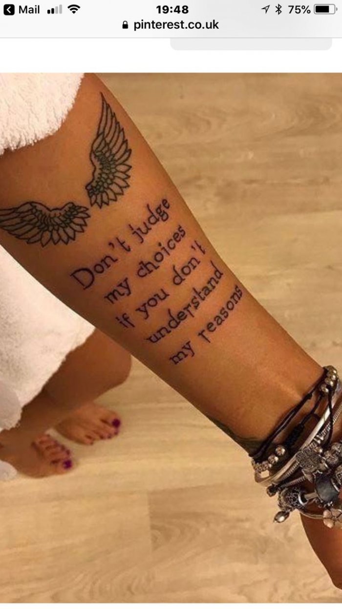 Тату надписи