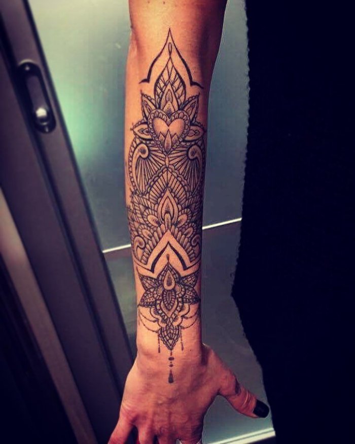 Тату рукав на предплечье мужские