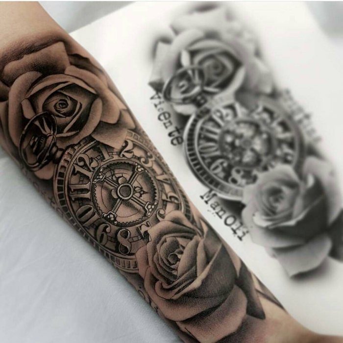 Тату надплечье мужские