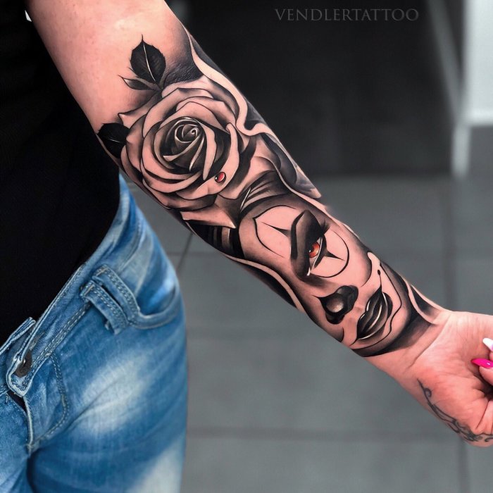 Красивые тату на предплечье мужские