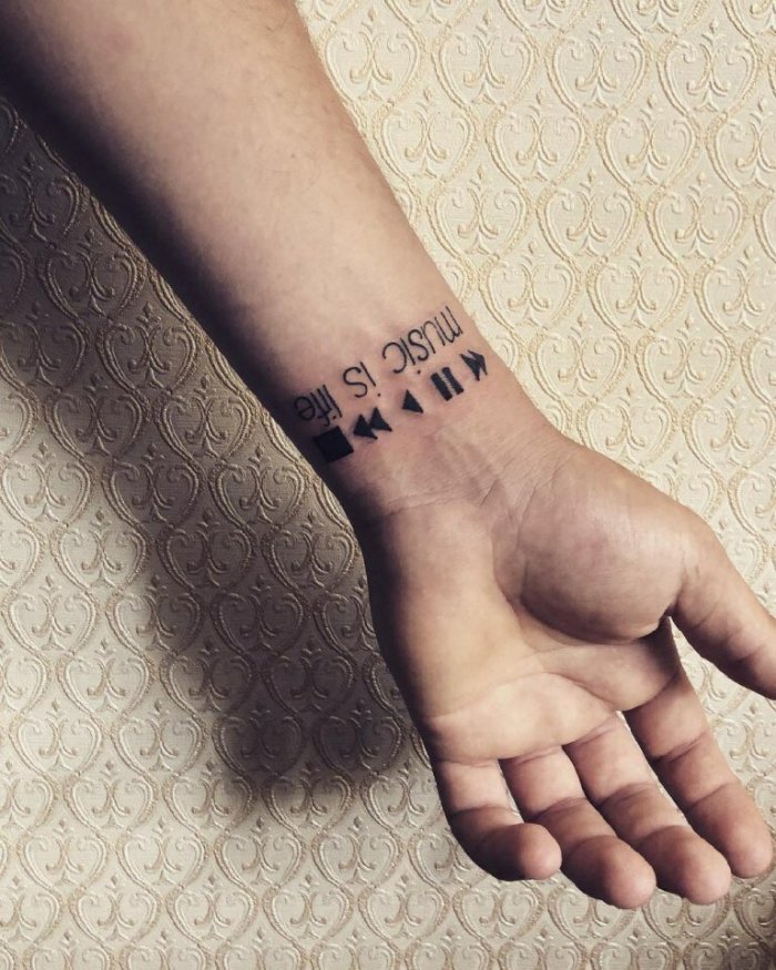 Тату на запястье