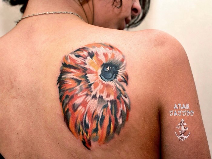 Тату на лопатке для мужчин