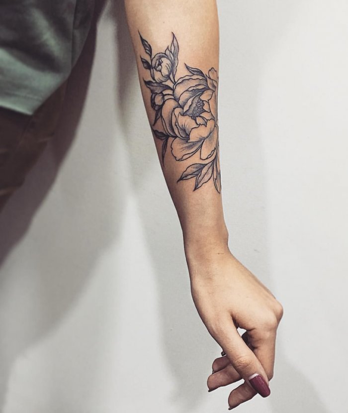 Тату на предплечье для девушек