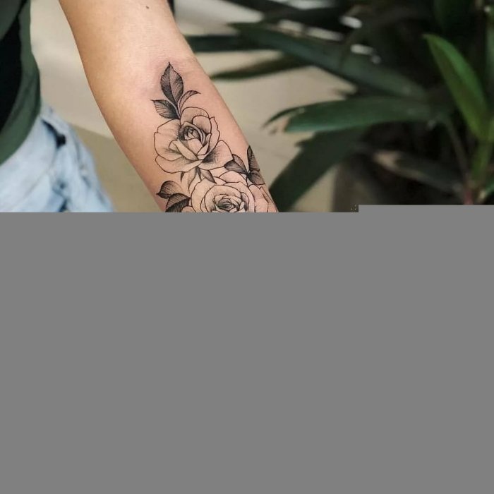 Тату на руке для девушек