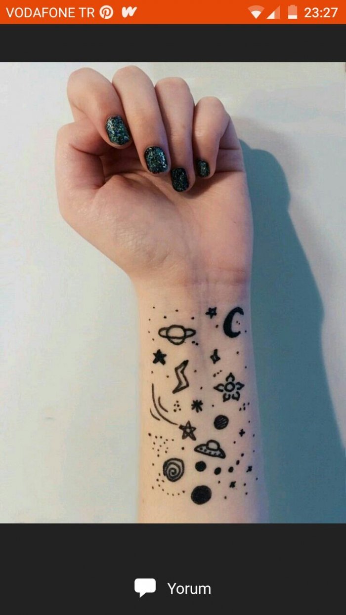 Тату за запястье