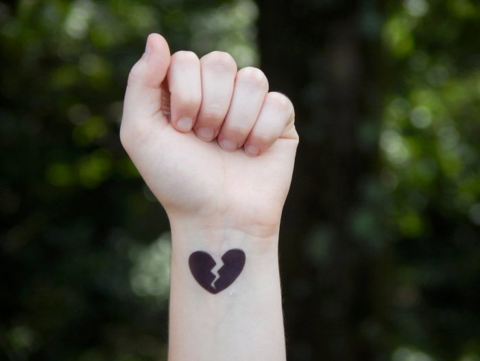 Маленькие таьухи на запястье