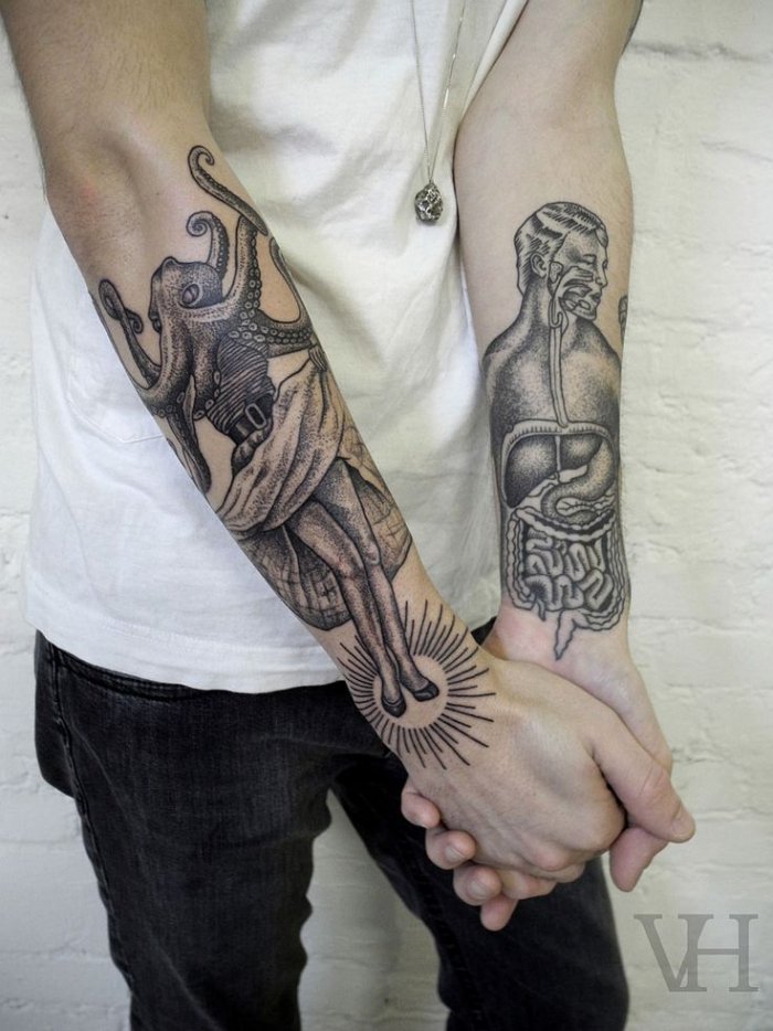 Модные тату на предплечье мужские