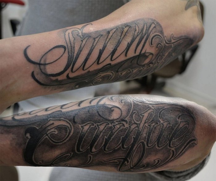 Тату на руке