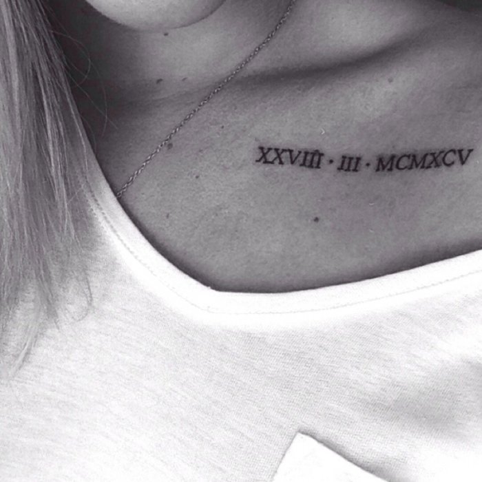 Красивые тату на ключице для девушек