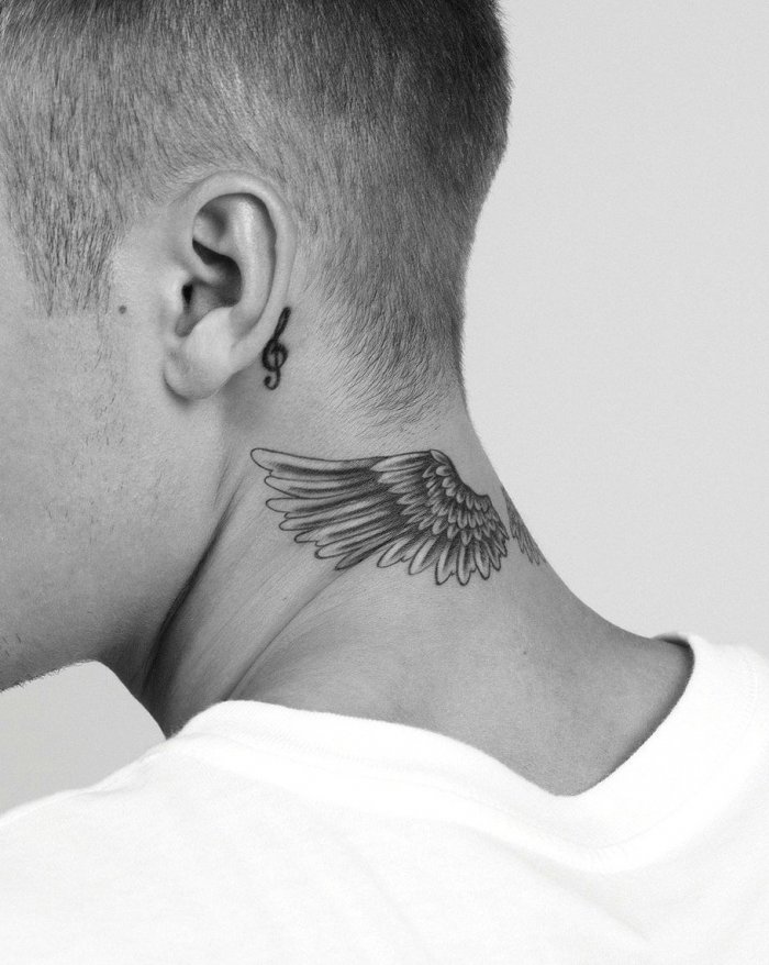 Тату на шее мужские