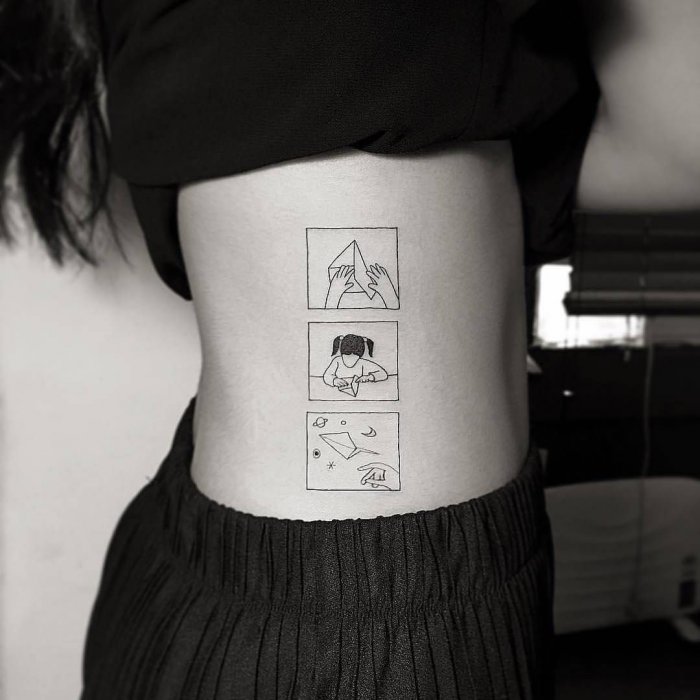 Тату Минимализм женские