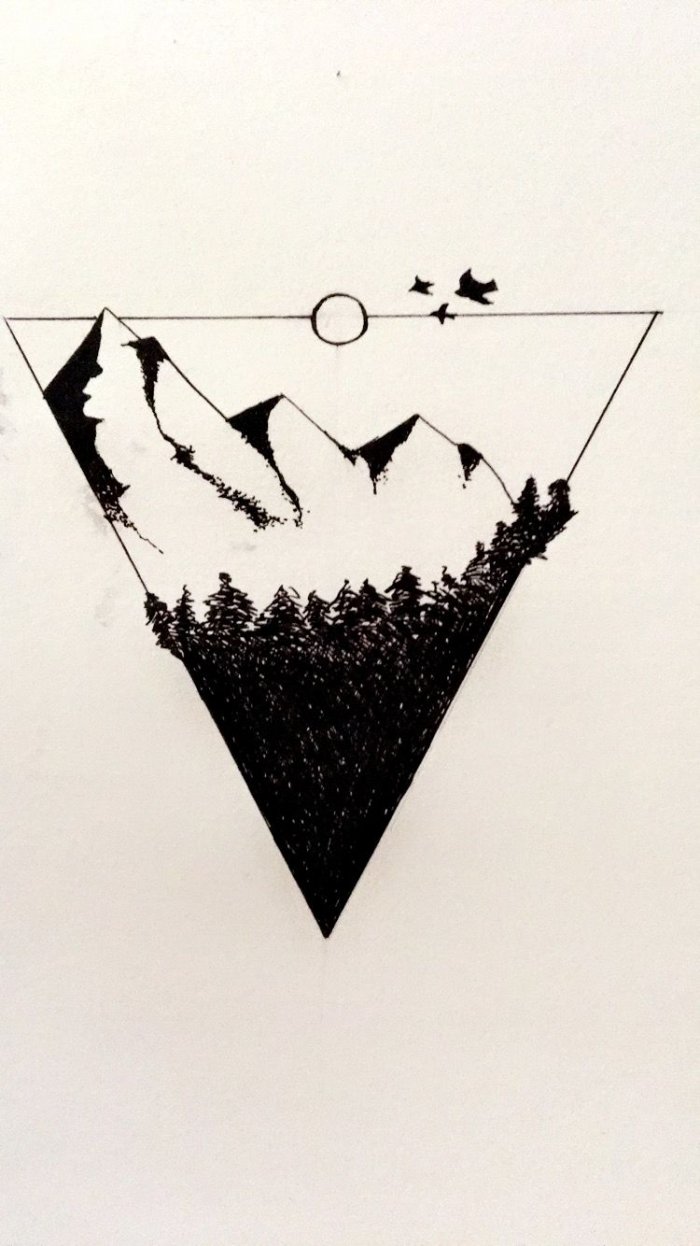 Тату Минимализм женские