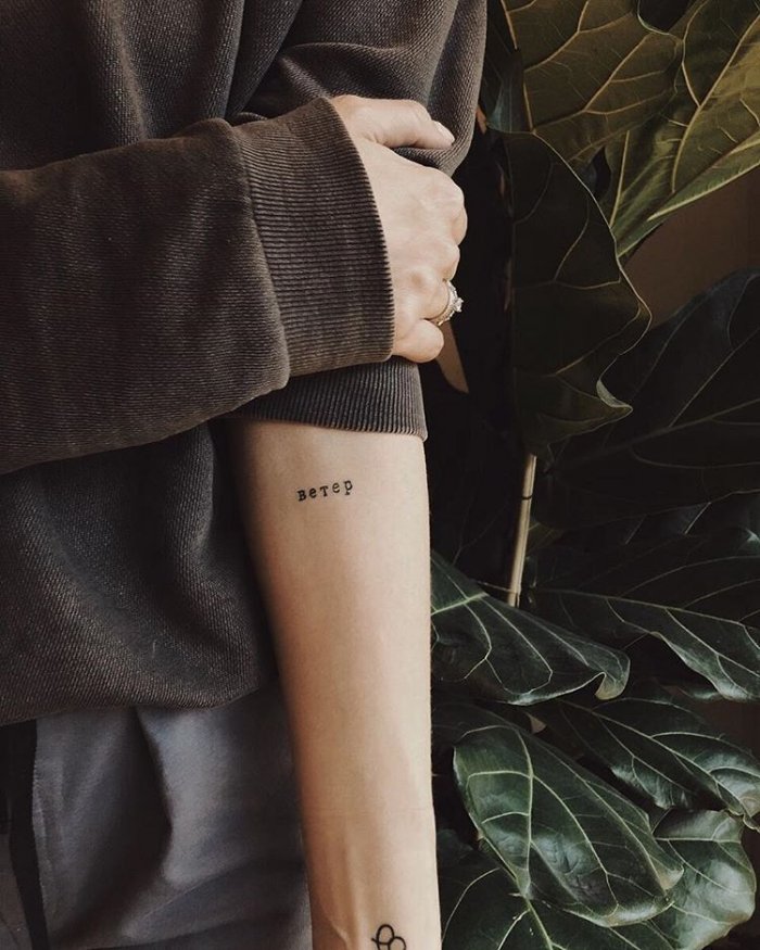 Мини тату для девушек