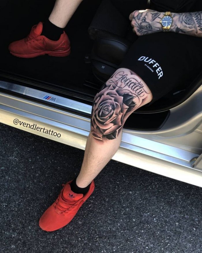 Тату на ноге мужские