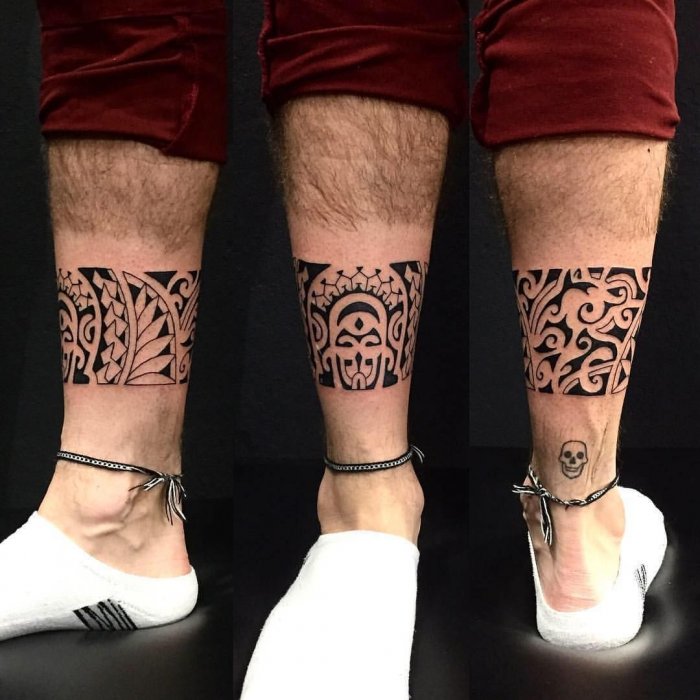 Тату на икре мужские