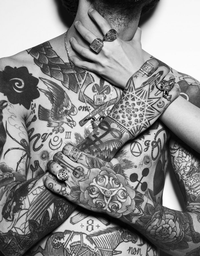 Тату смешанные стили