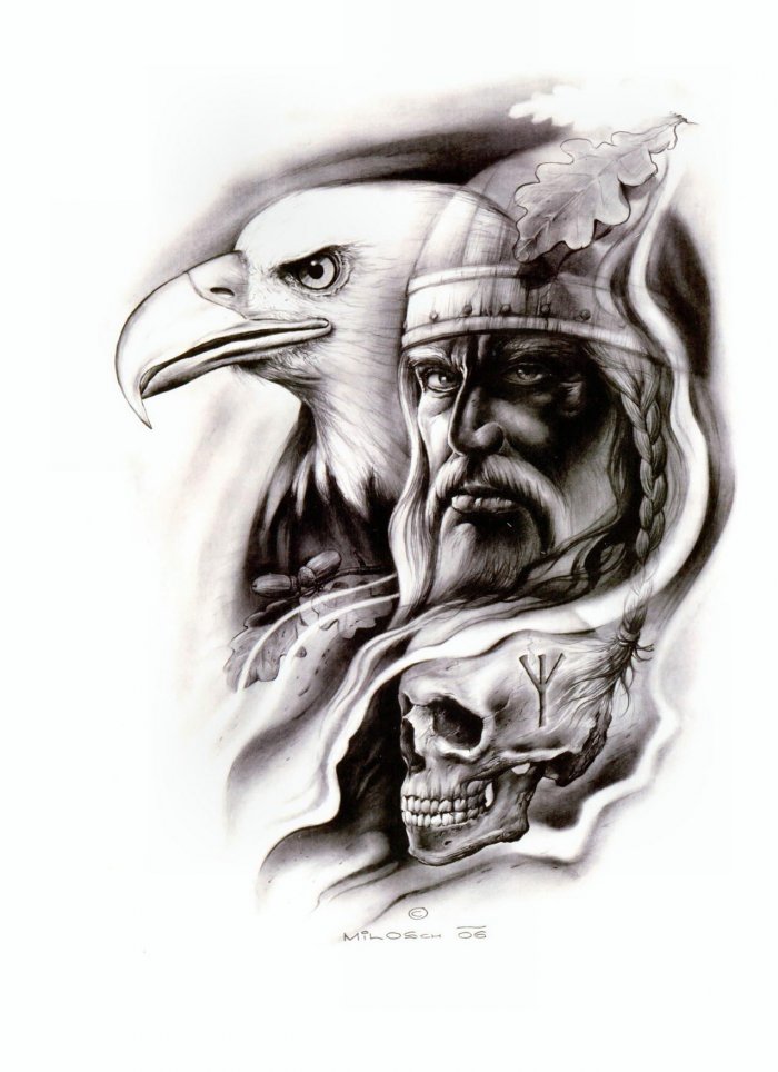 Перун Бог славян Татуировки