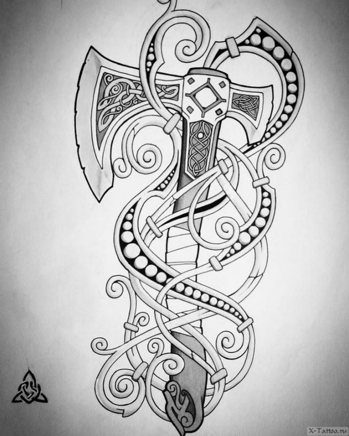 Бог Перун громовержец тату