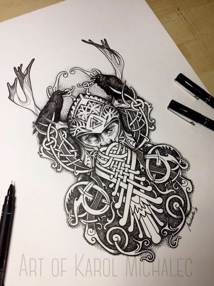 Тату викингов эскизы