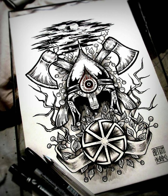 Славянские тату эскизы