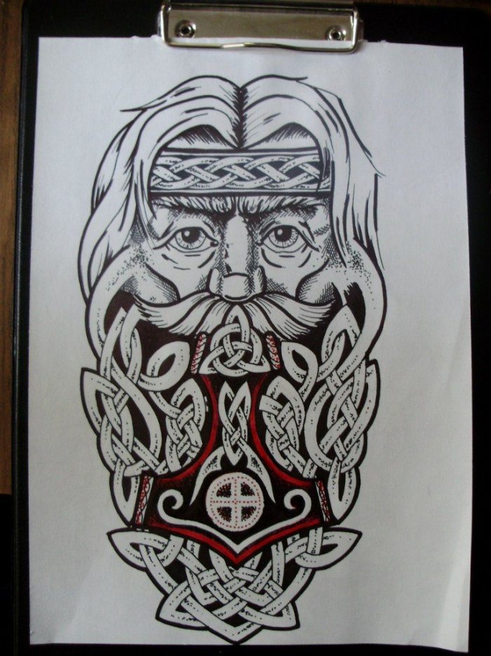 Скандинавские тату эскизы