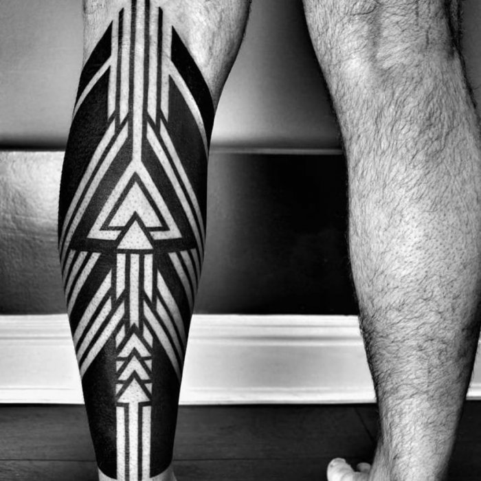 Тату на ноге мужские
