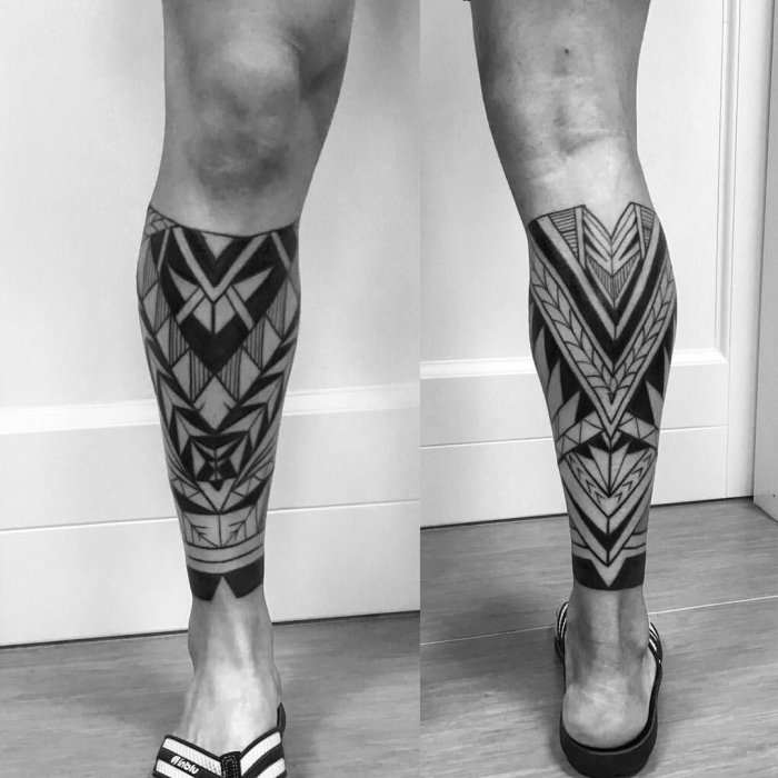 Тату на ступне мужские