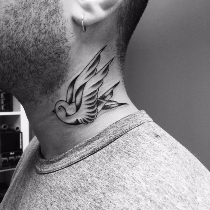 Эскизы татуировок на шею