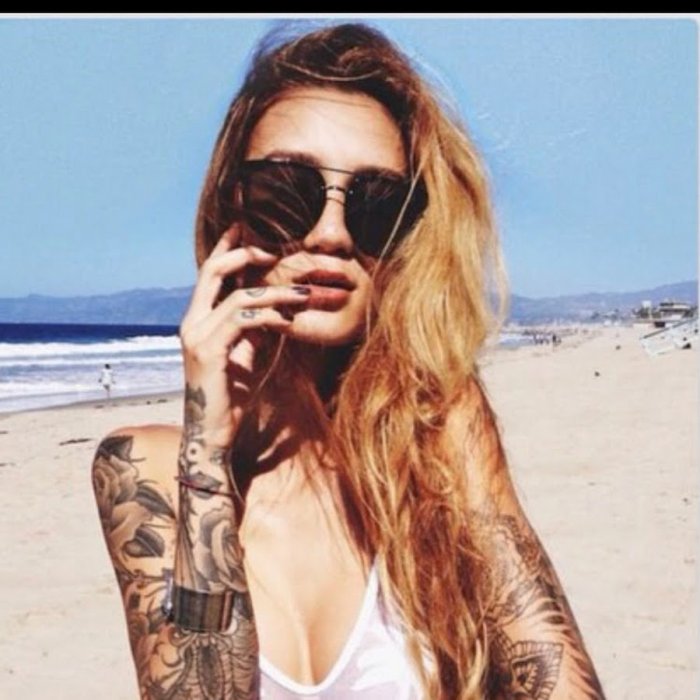 Белые тату для девушек