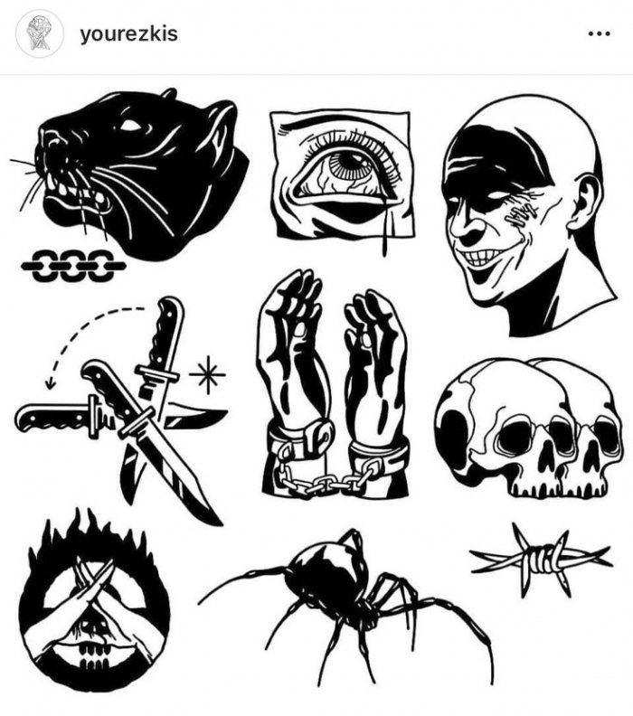 Маленькая тату эскиз