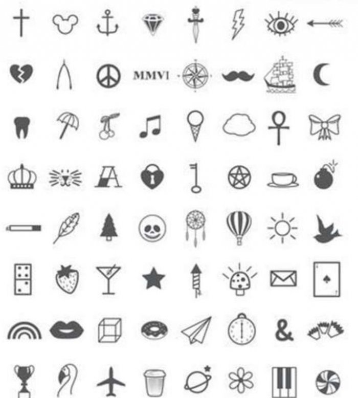 Тату дракон маленький