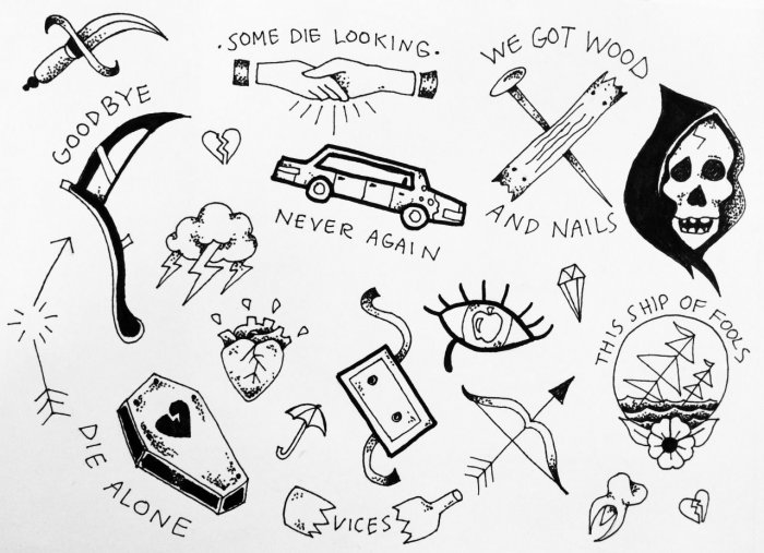 Эскизы маленьких тату