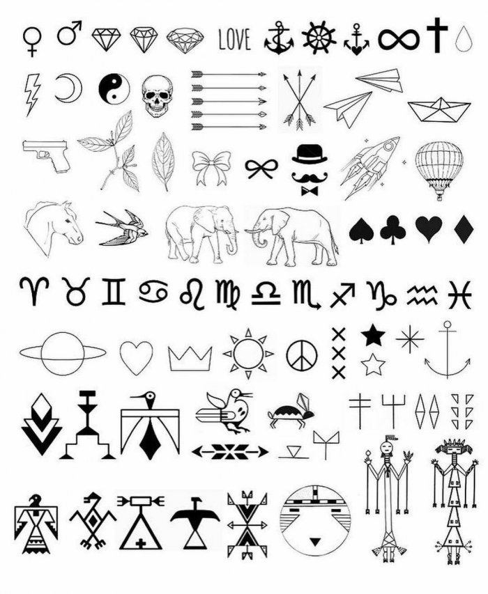 Маленькая тату эскиз