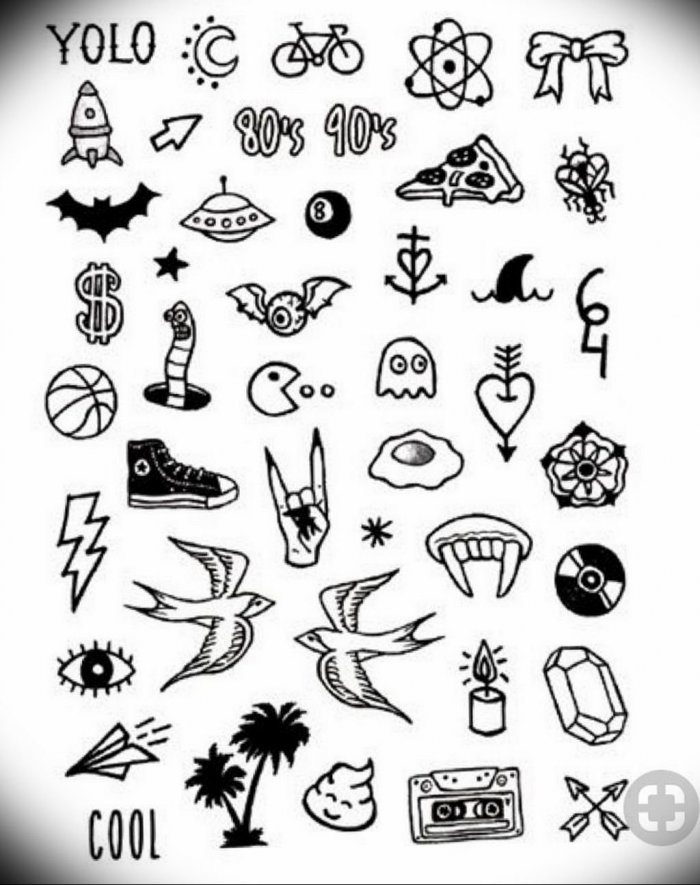 Маленькие тату эскизы