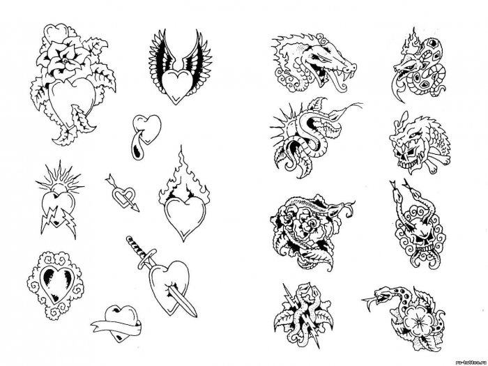 Маленькая тату эскиз