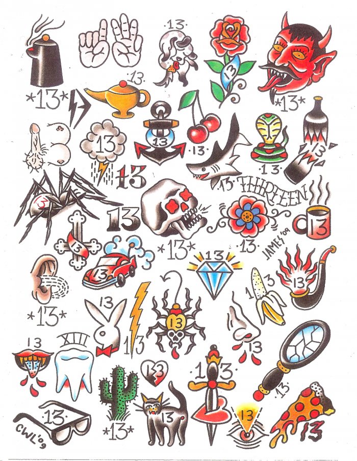 Эскизы маленьких татуировок