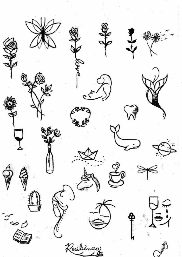 Простые тату