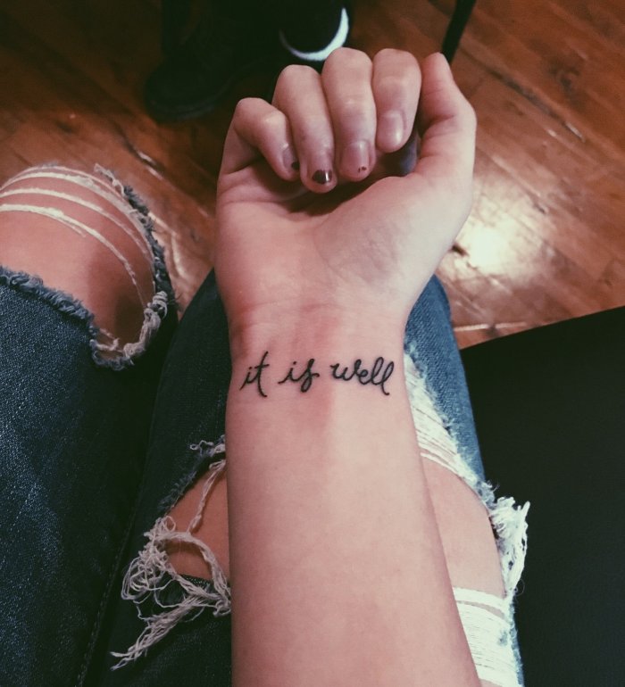 Красивые надписи на руке