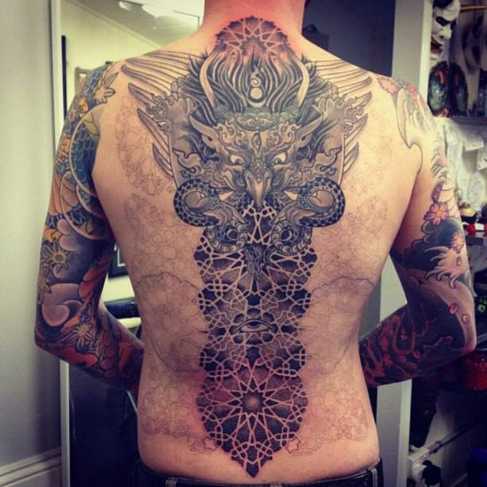 Тату на всю спину