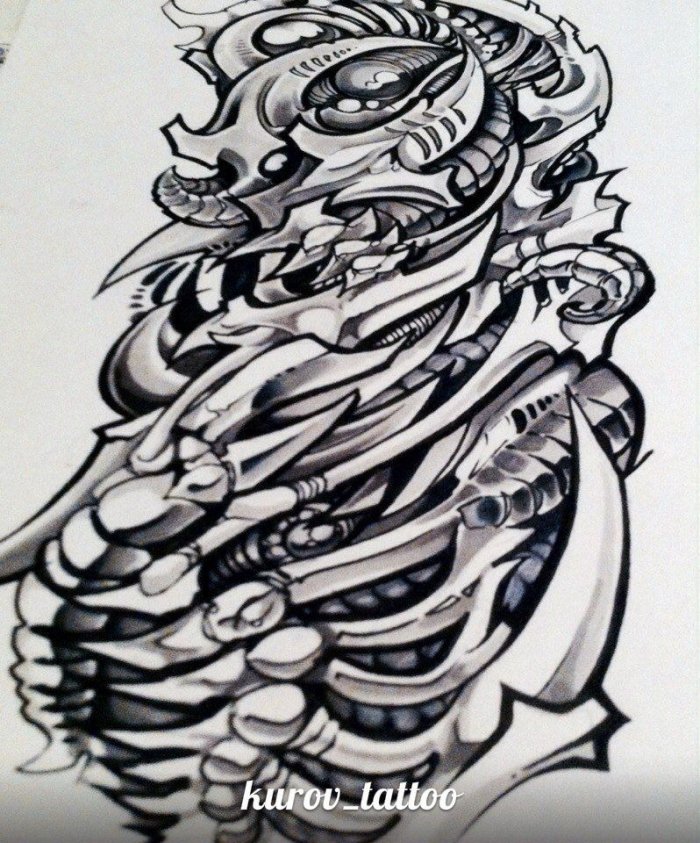 Эскизы для тату биометрика