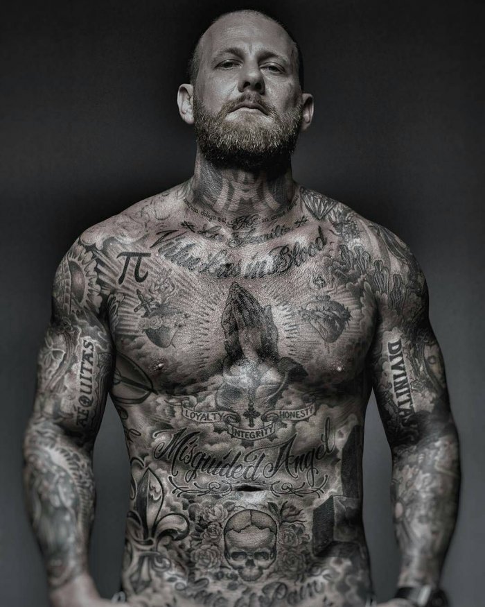 Тату на всю спину мужские