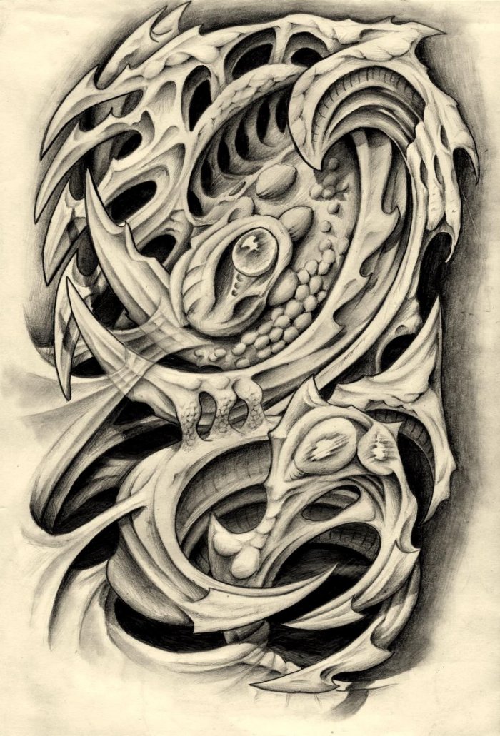 Тату эскизы мужские биомеханика