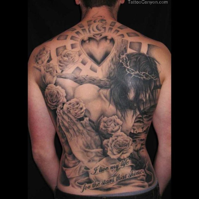 Тату на позвоночнике мужские