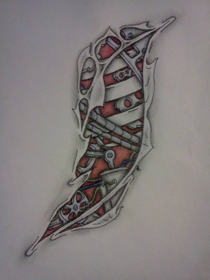 Эскизы татуировок биомеханика