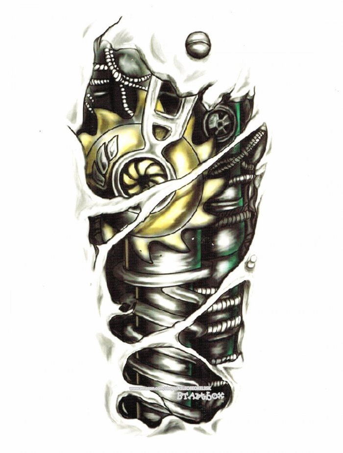 Эскизы татуировок биомеханика
