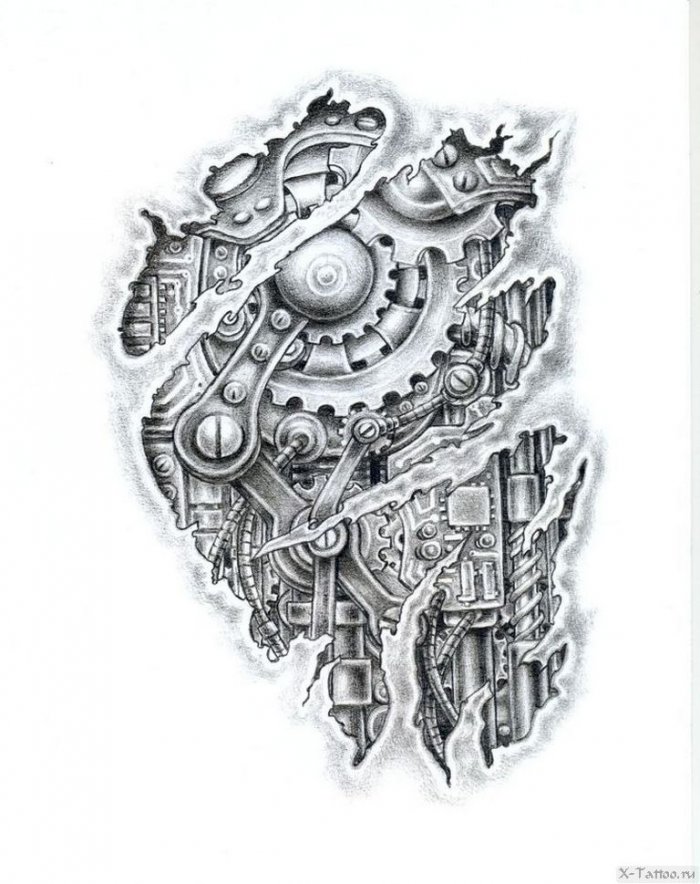 Тату эскизы органика и биомеханика